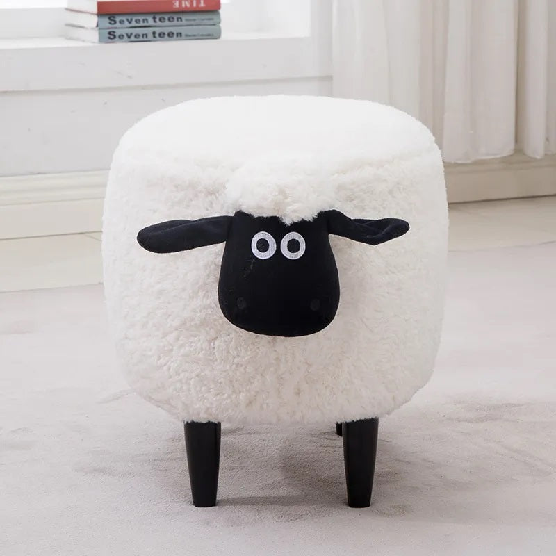 Kid Carton Animal Sheep Ottoman