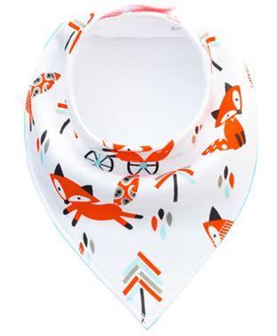 Baby Triangle Fox Bib - Three Pack