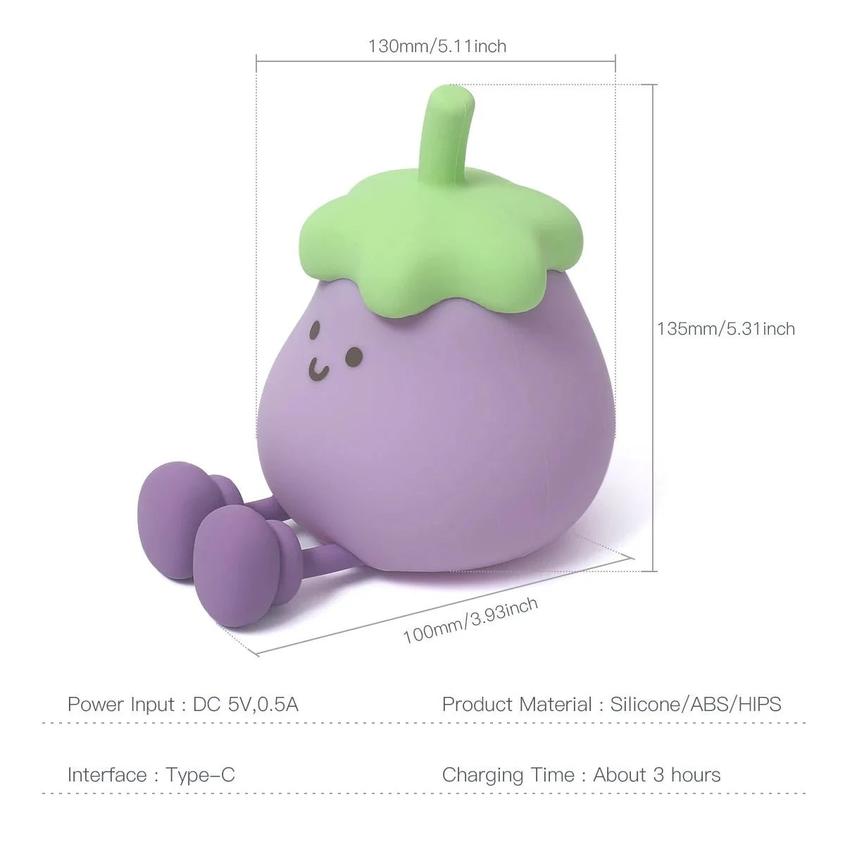 Eggplant Night Light