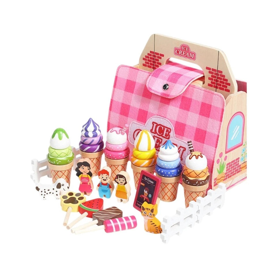 Wooden Ice Cream Toy Set