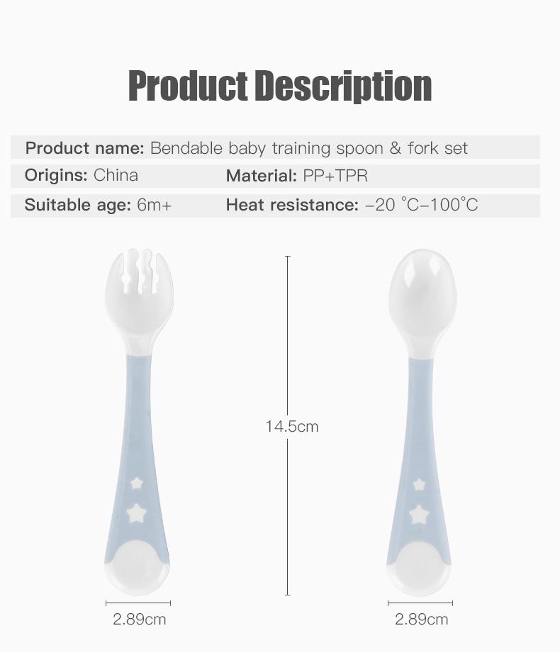 Bendable Fork and Spoon Set - Baby Castle Australia