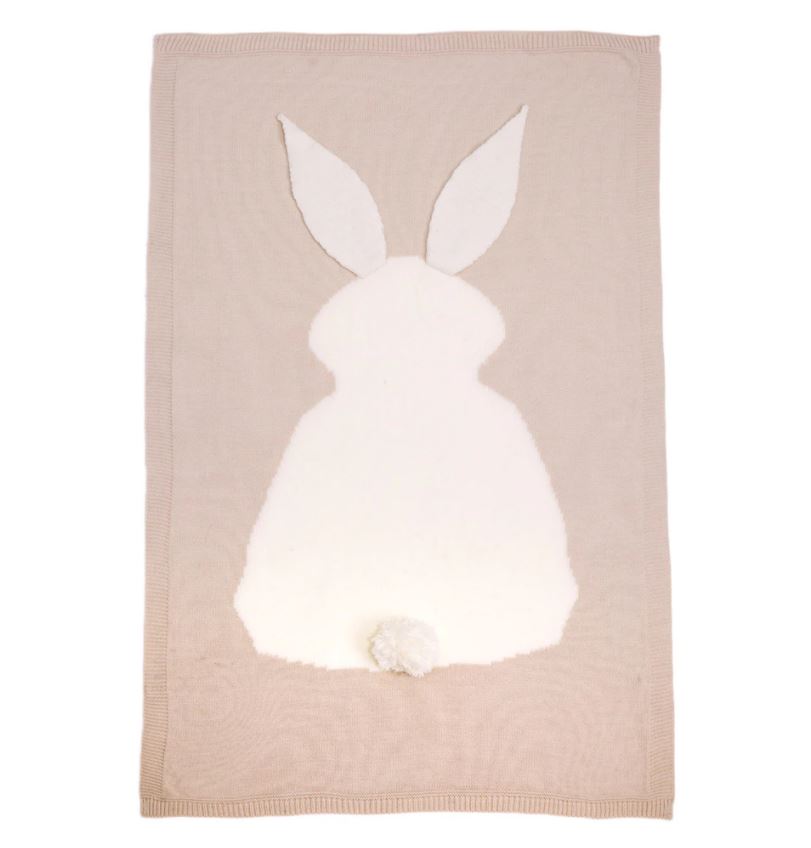 Rabbit Knitted Baby Blanket