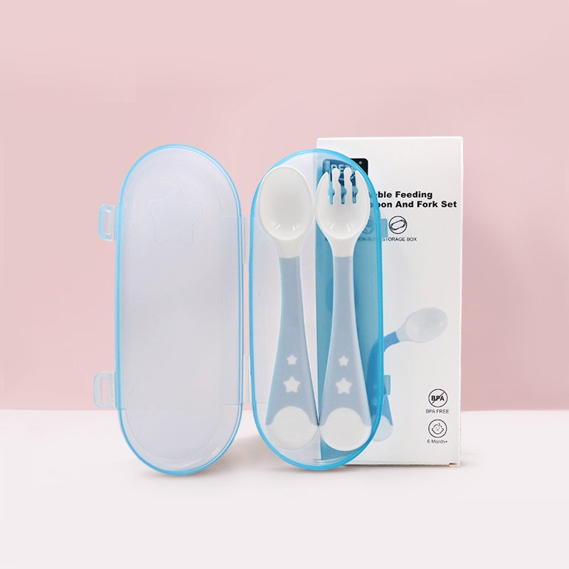 Bendable Fork and Spoon Set with Case