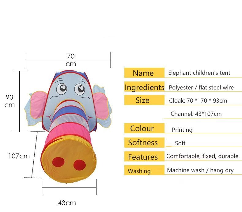 Elephant Play House Tent