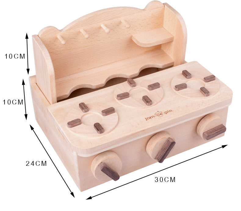 Wooden Toy Kitchen Playset