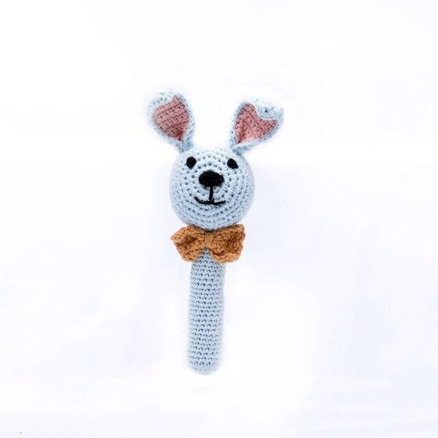 Animal Handheld Knitted Rattle