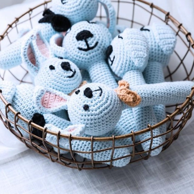 Animal Handheld Knitted Rattle