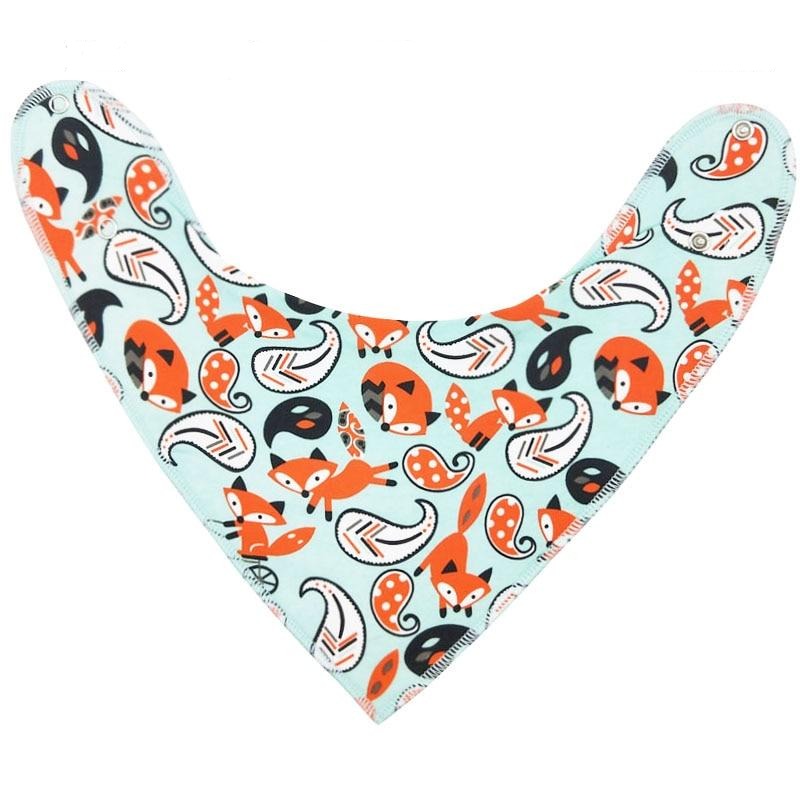 Baby Triangle Fox Bib - Three Pack