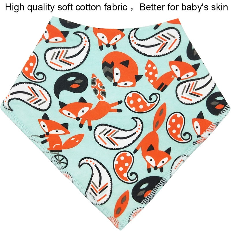 Baby Triangle Fox Bib - Three Pack