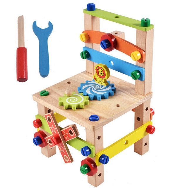 Children's Wooden Assembling Toys (Chair)
