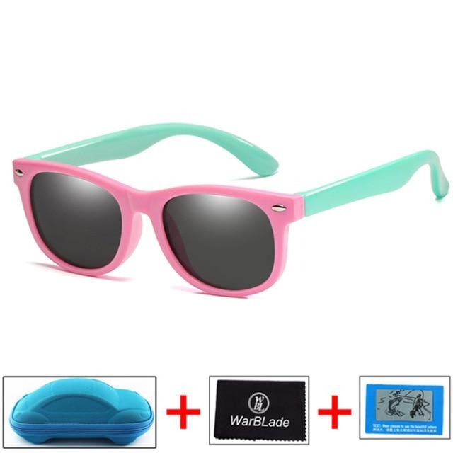 Durable Polarized Kids Sunglasses with Case