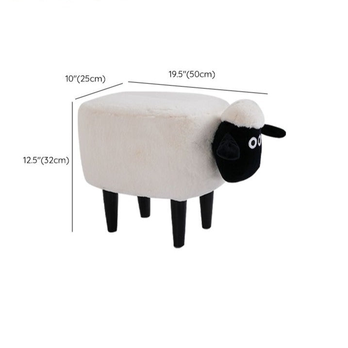 Kid Carton Animal Sheep Ottoman