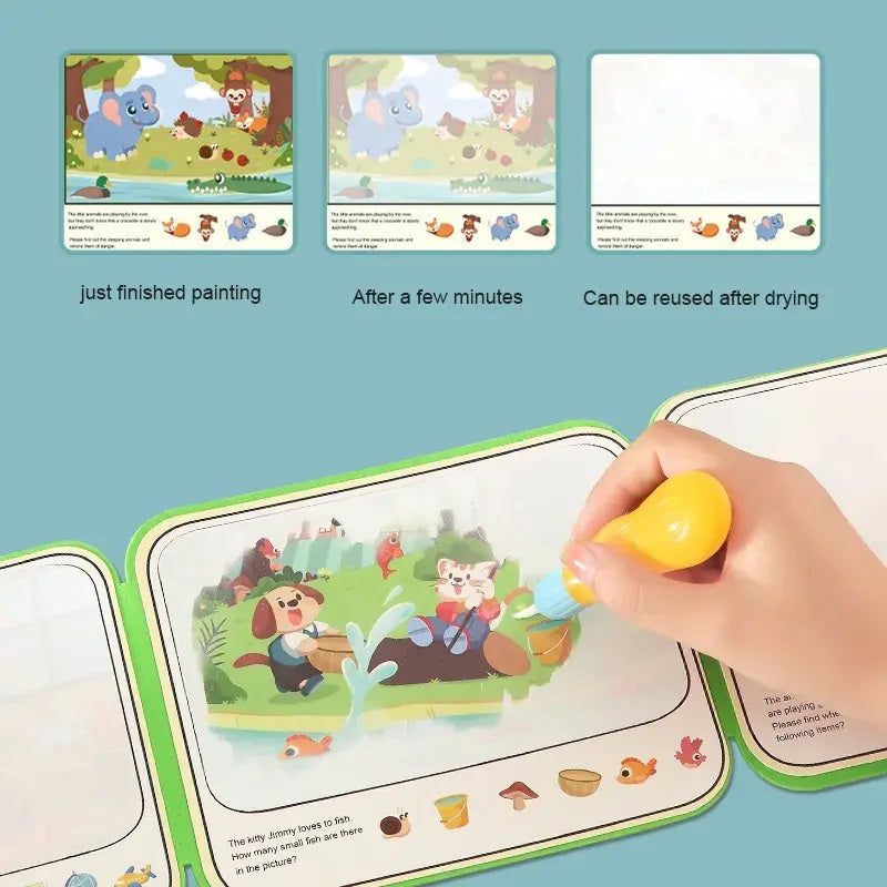 Magic Water Painting Book