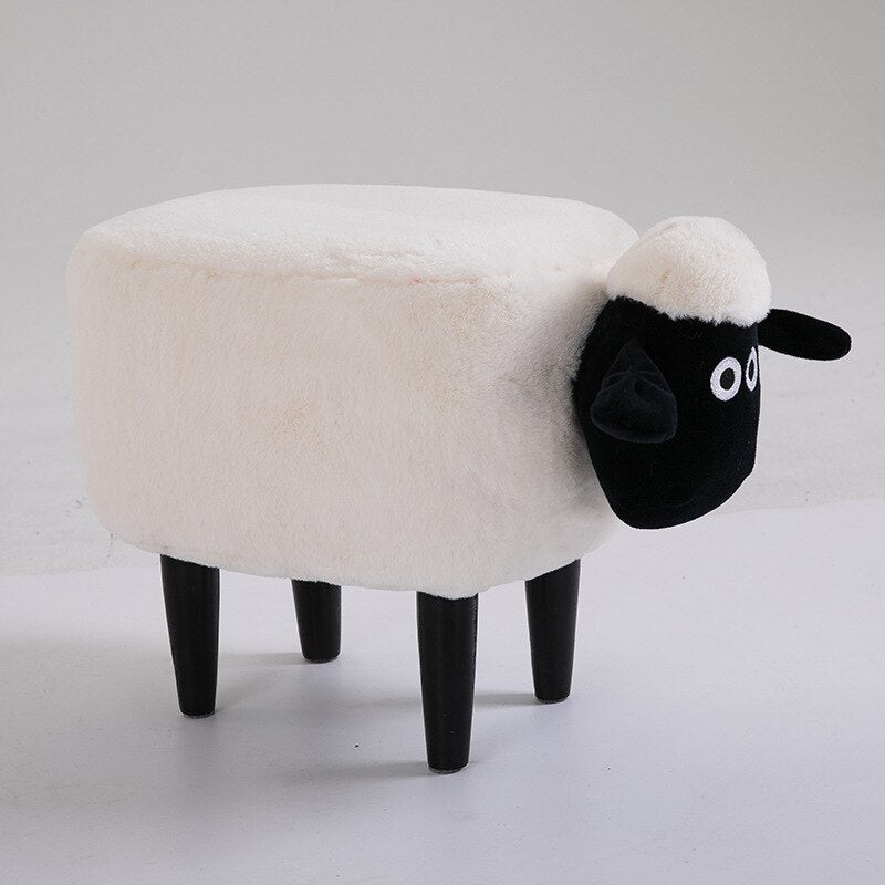 Kid Carton Animal Sheep Ottoman