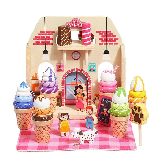 Wooden Ice Cream Toy Set