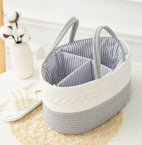 Cotton Multi-purpose Diaper Caddy