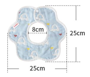 Hapipana 360 Rotational Cotton Baby Bib (4pcs)