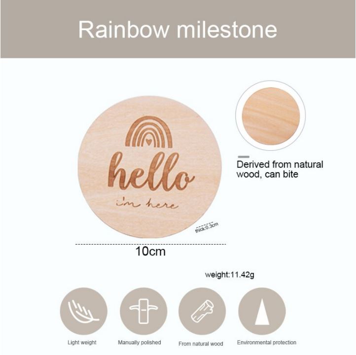 Rainbow Milestone Card Set (14pcs)