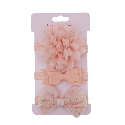 Baby Elastic Flower Headband (3pcs Set)