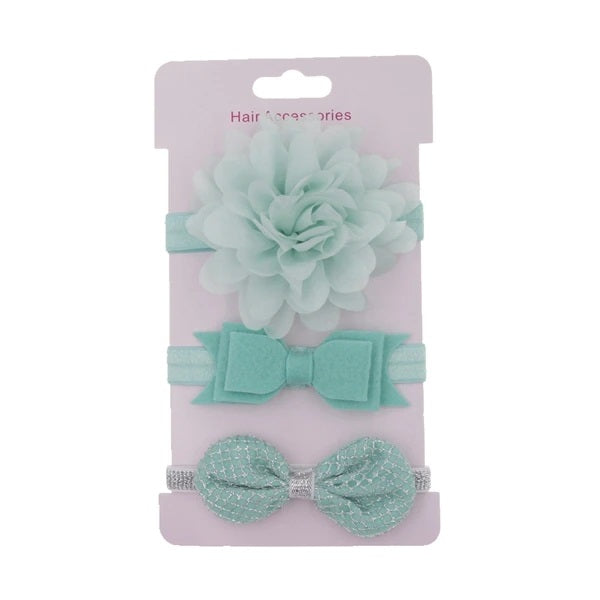 Baby Elastic Flower Headband (3pcs Set)