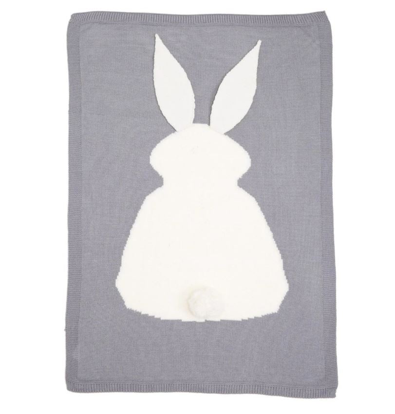 Rabbit Knitted Baby Blanket