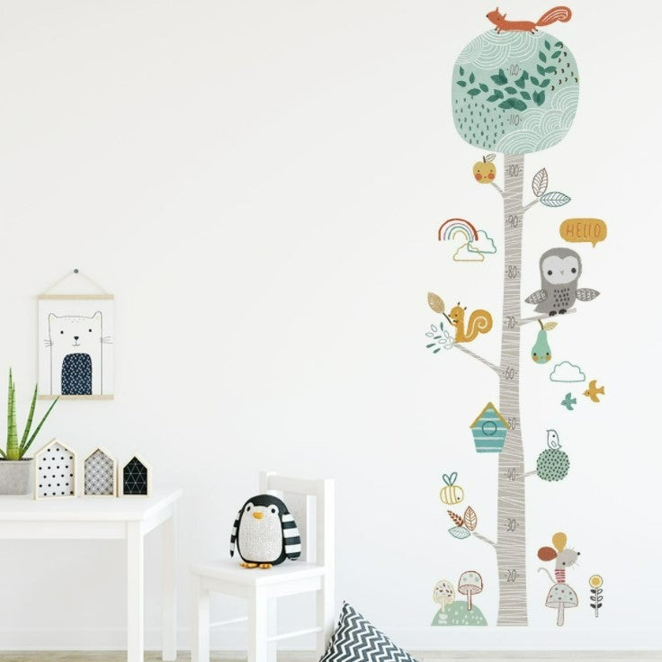 Forest Animals Height Wall Sticker