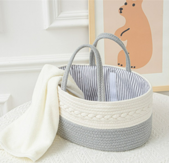 Cotton Multi-purpose Diaper Caddy