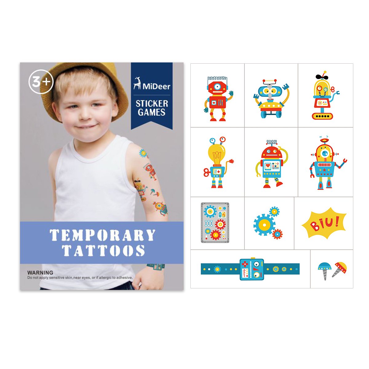 Mideer Temporary Tattoos