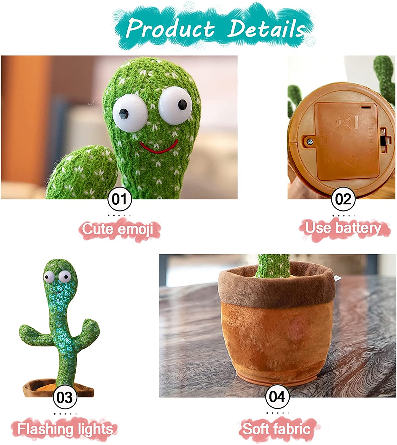 Dancing Cactus Plush Toy