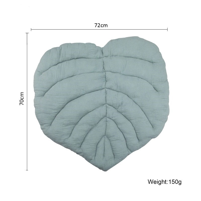 Leaf Shaped Baby Playmat - Teal
