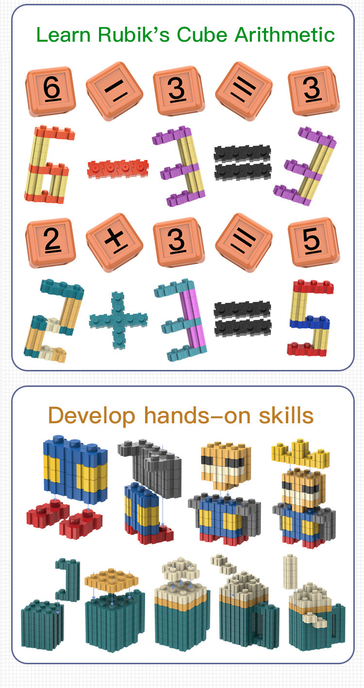 Matching Game Box - Building Blocks and Cards Dual Mode