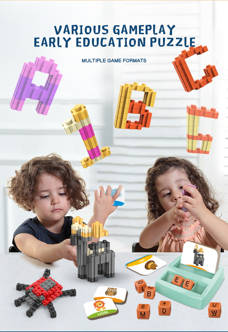 Matching Game Box - Building Blocks and Cards Dual Mode