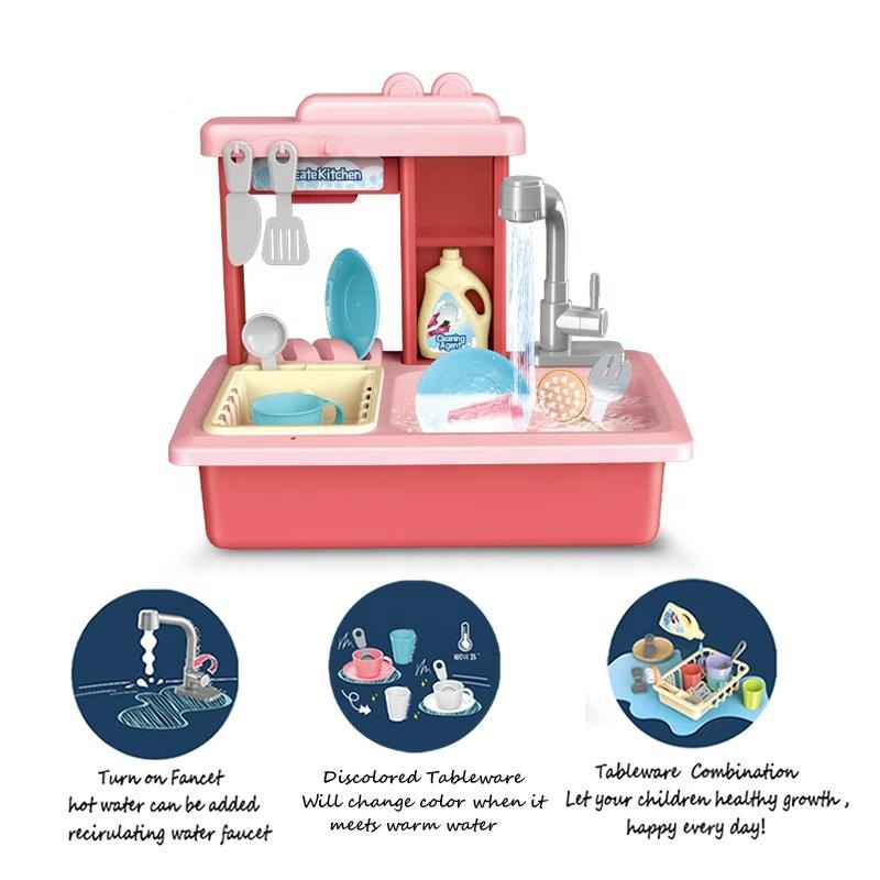 Children Kitchen Sink Toy Set