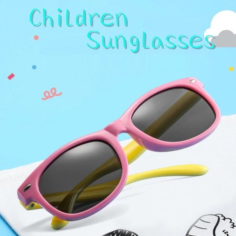 Durable Polarized Kids Sunglasses with Case