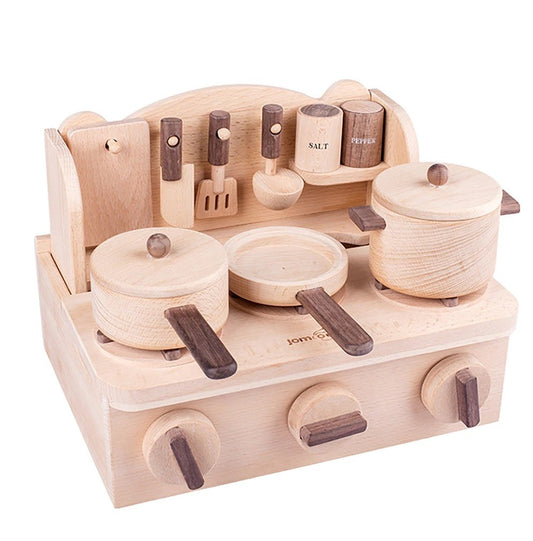 Wooden Toy Kitchen Playset