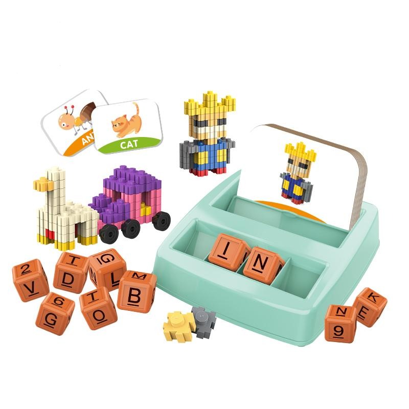 Matching Game Box - Building Blocks and Cards Dual Mode