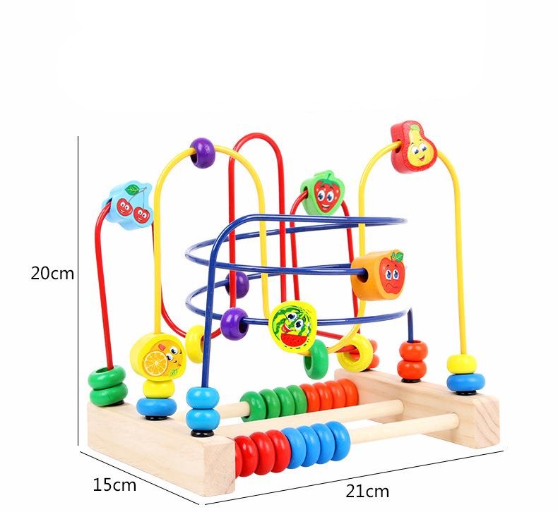 Wooden Beads Maze Roller Coaster