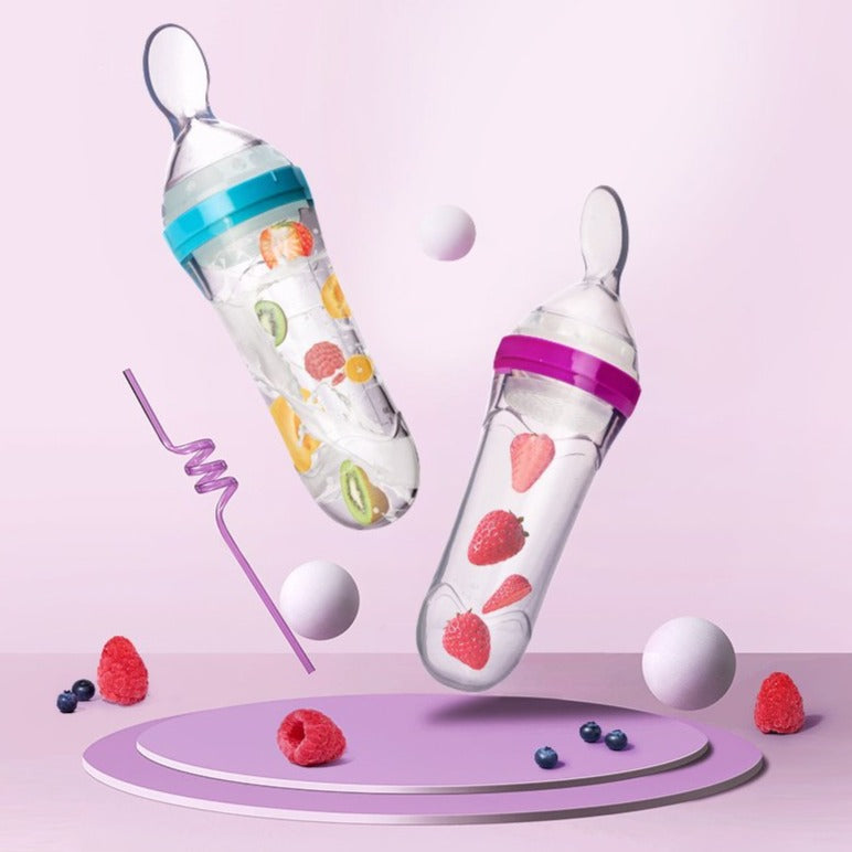 Squeeze Feeding Spoon with Temperature Indicator
