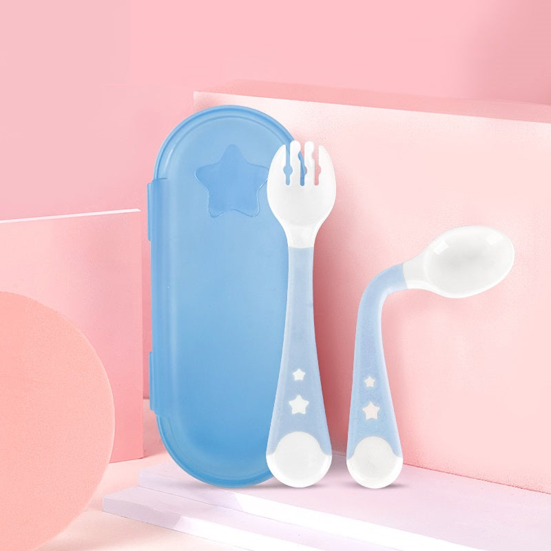 Bendable Fork and Spoon Set with Case