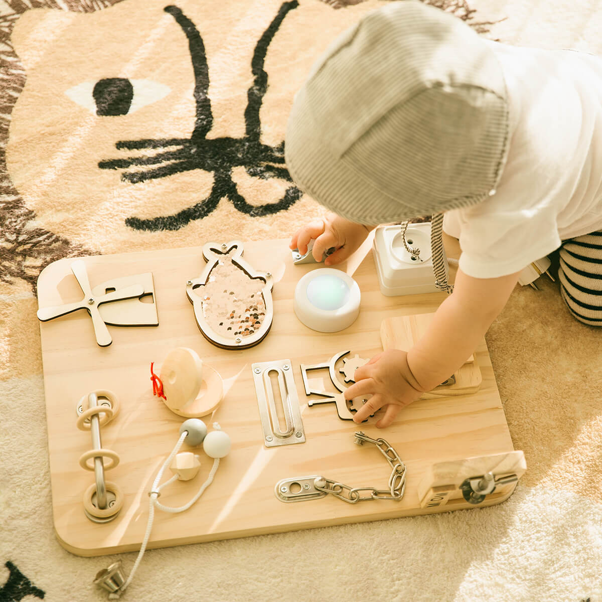 Wooden Baby Busyboard - 40 x 30cm