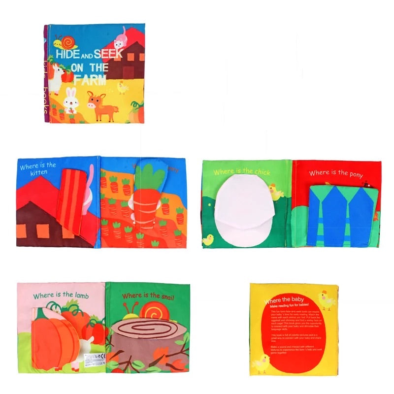 Hide and Seek Learning Soft Books (Set of 3)