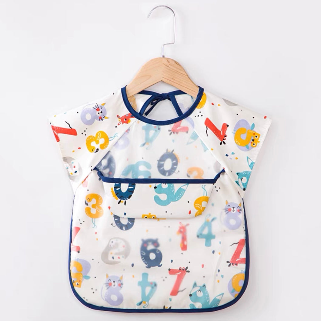 Kids Short Sleeves Waterproof Apron (2 in 1)