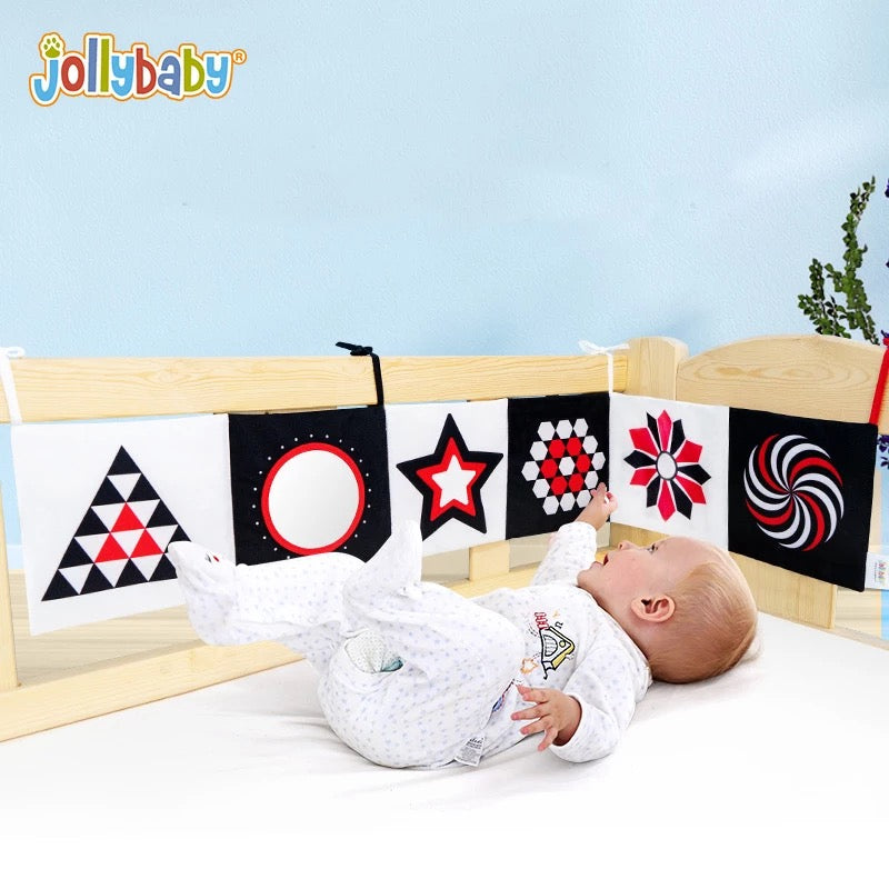 Jollybaby Cot Side Sensory Cloth Book