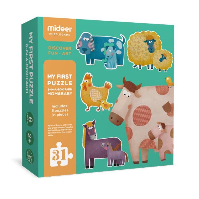 Mideer My First Puzzle - Mum and Baby Puzzle Pack