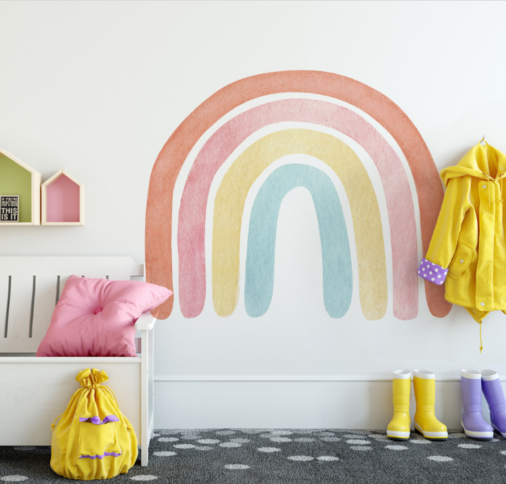 Nordic Rainbow Wall Sticker - Large