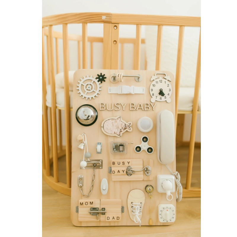 Wooden Baby Busyboard - 60 x 40cm