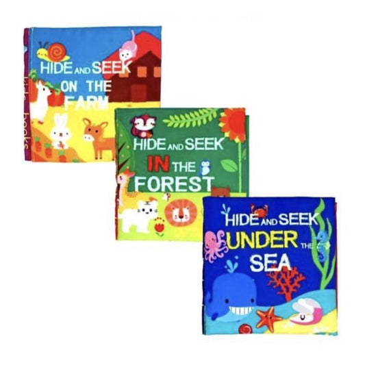 Hide and Seek Learning Soft Books (Set of 3)