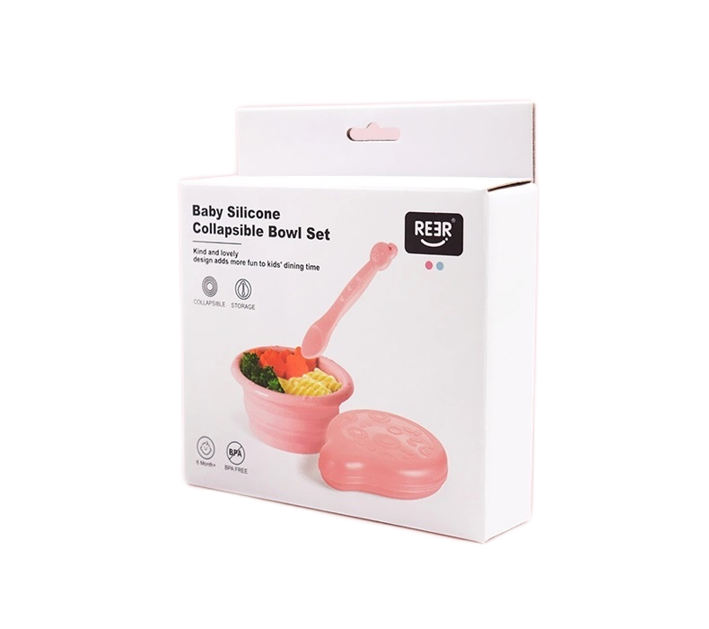 Collapsible Bowl with Spoon Set