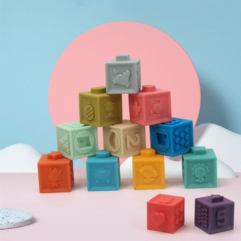 Silicone Learning Cubes (12pcs Set)