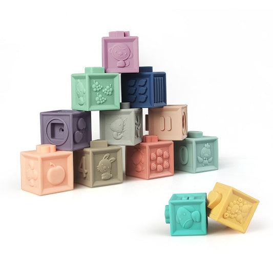 Silicone Learning Cubes (12pcs Set)